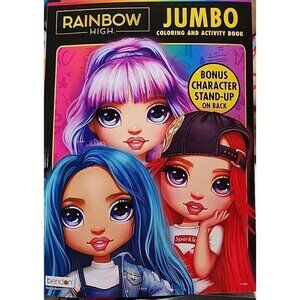 Bendon Rainbow High Jumbo Coloring & Activity Book Tear & Share 80 Pages New